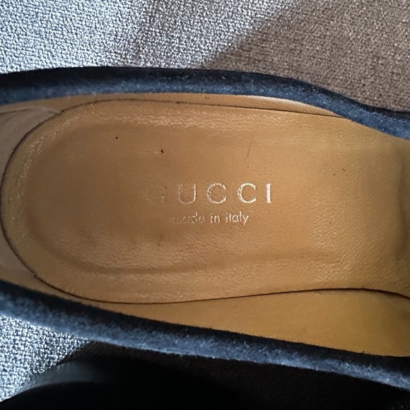 Vintage Black Suede Gucci Horsebit Loafers - Picture 4 of 4